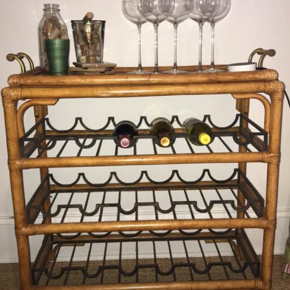 Bar cart with removable tray on top - Picture 2 of 2